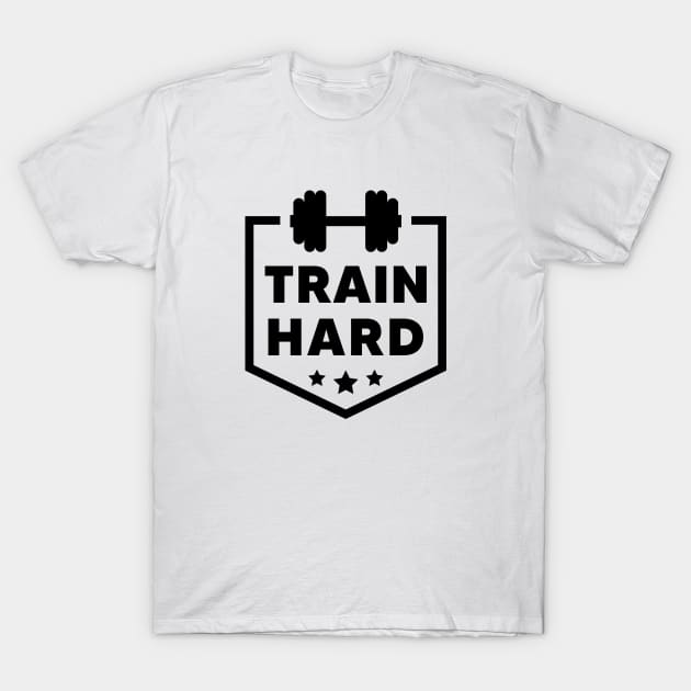 Train hard T-Shirt by Dosunets